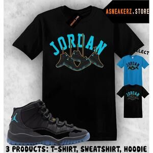 Tee Shirt Matching Aj 11 Gamma Blue Match Hanging 11S T-Shirt